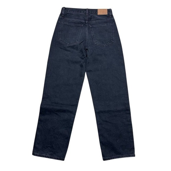 NWOT Madewell Women's Low-Slung Straight Jeans Black Size 23 Airy Denim - Picture 6 of 13
